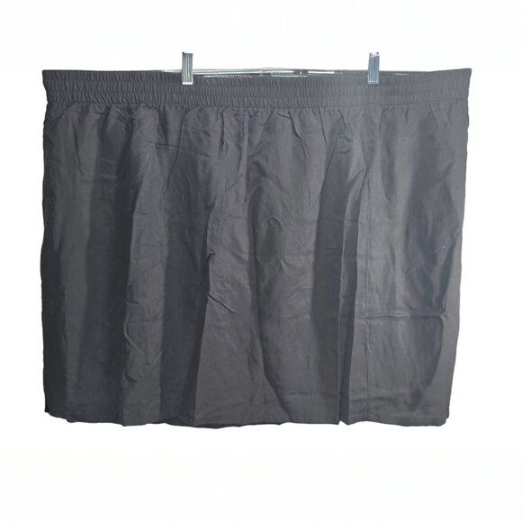 TORRID LINEN HI WAISTED MINI SKIRT | 17726096 | PLUS 5X | BLACK - Picture 1 of 6